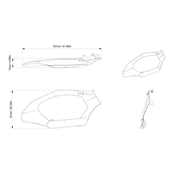Upper Soft Door Panels Can-Am Maverick X3 MAX - Image 2